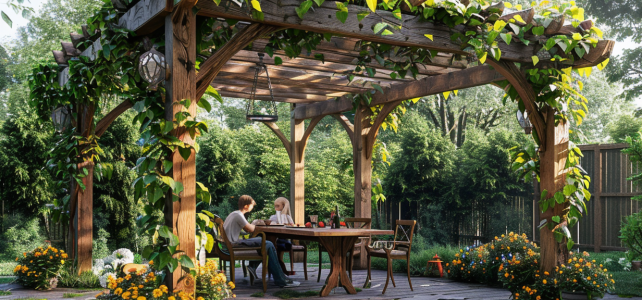 Conseils pratiques pour aménager son jardin avec une pergola faite à la main